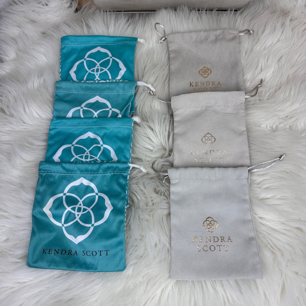 Bundle lot of 7 Kendra Scott Jewelry Gift Dustbags Set